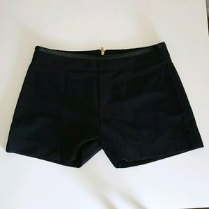Forever 21 Black Gold Zipper Shorts
